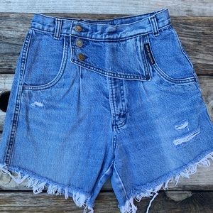 RARE HIGH WAISTED ROCKY MOUNTAIN CUT OFF SHORTS